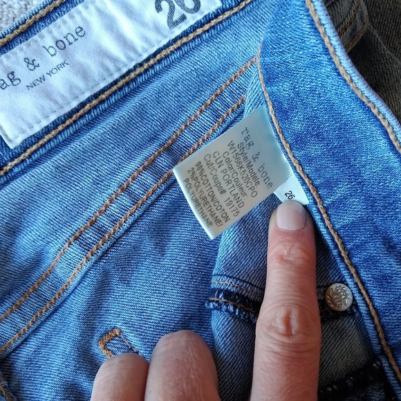 NEW Rag & Bone High-Rise Step Hem Skinny Jeans 26 Worn 1x - Picture 8 of 9